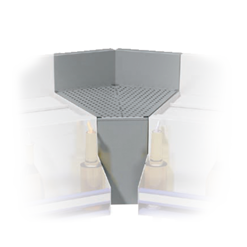 Advance Tabco PRF-25-45IC 25" W 45⁰ Stainless Steel Inside Corner Prestige Corner Filler