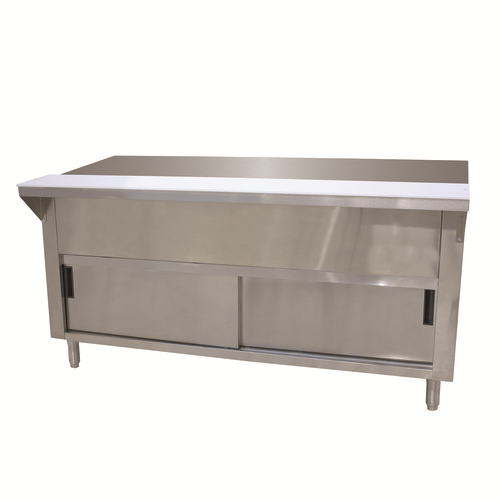 Advance Tabco STU-2-DR 31.81" W 20 Gauge 302 Stainless Steel Enclosed Cabinet Base Solid Top Table