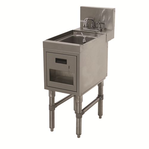 Advance Tabco PRHSST-24-12 12" W x 25" D Stainless Steel 1 Bowl Prestige Hand Sink