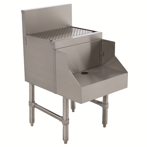 Advance Tabco PRDB-24-18 18" W x 30" D x 36" H Stainless Steel with 7" H Backsplash Prestige Blender Station