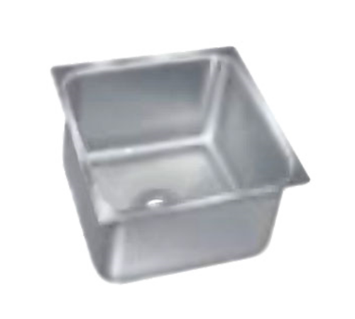 Advance Tabco 2020A-12 12" H x 22.5" W x 22.5" D 1 Compartment 304 Stainless Steel 18 Gauge Smart Series Sink