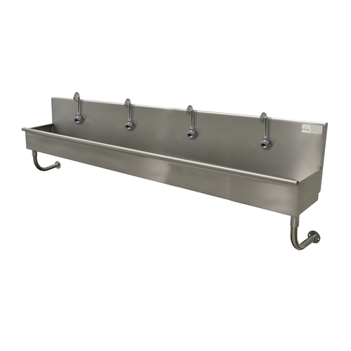 Advance Tabco 19-18-80EF 80" W x 19.5" D x 28.5" H 16 Gauge 304 Stainless Steel Wall Mounted Multiwash Hand Sink