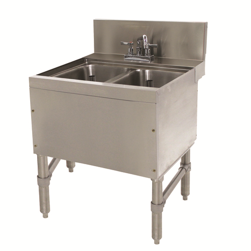 Advance Tabco PRB-24-22C 24" W x 25" D Stainless Steel Prestige Underbar Sink Unit