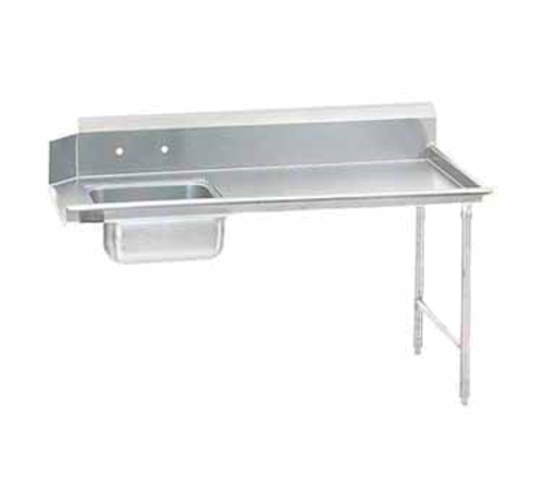 Advance Tabco DTS-S30-36R 35" W x 44" H x 30" D 14 Gauge Stainless Steel Legs Straight-Soil Dishtable