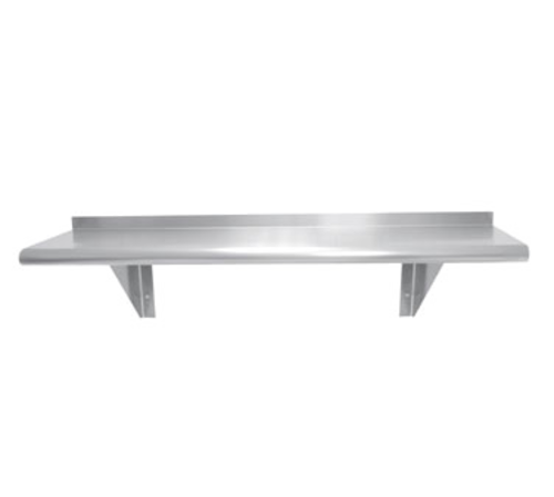 Advance Tabco WS-10-36 36" W x 10" D Stainless Steel 18 Gauge Satin Wall-Mounted Shelf
