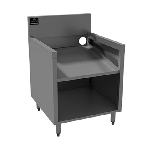 Advance Tabco PRSR-19-24 24" W x 25" D Stainless Steel Slanted Top Prestige Underbar Glass Rack Storage Unit