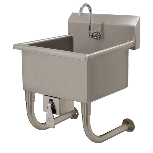 Advance Tabco FS-WM-2721KV 24" W x 18" D x 14 Gauge Stainless Steel Wall Mounted Service Sink