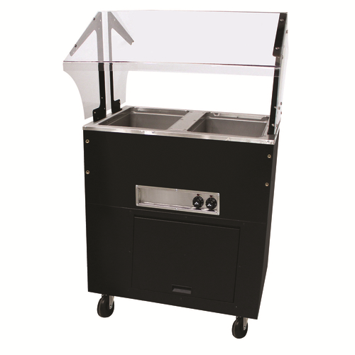 Advance Tabco BSW2-120-B-SB 31.81" W Vinyl Covered Steel Electric Portable Hot Food Buffet Table