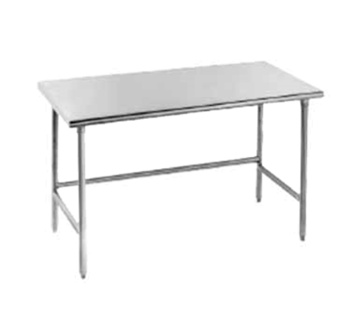 Advance Tabco TSAG-249 108" W x 24" D Stainless Steel 16 Gauge Work Table