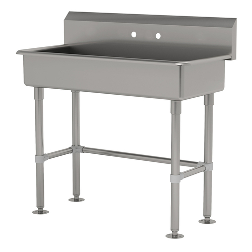 Advance Tabco FC-FM-1-ADA 40" W x 19.5" D 16 Gauge Freestanding Service Sink
