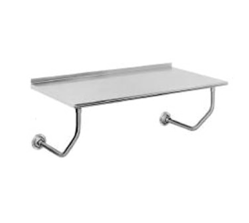 Advance Tabco FSS-W-244 48" W x 24" D Stainless Steel 14 Gauge Table