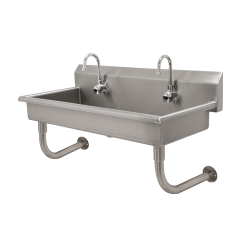 Advance Tabco FC-WM-40EFADA 40" W x 19.5" D x 25.5" H 16 Gauge 304 Stainless Steel Wall Mounted Multiwash Sink