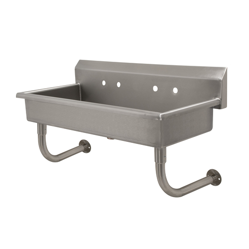 Advance Tabco FS-WM-40 40" W x 19.5" D x 29.5" H 14 Gauge 304 Stainless Steel Wall Mounted Multiwash Hand Sink