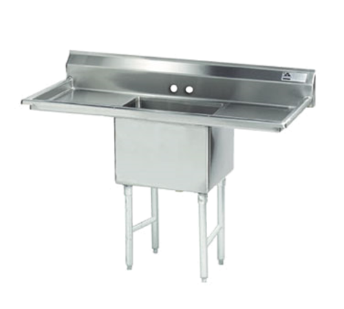 Advance Tabco FC-1-2424-24RL 72" W 16 Gauge Stainless Steel Fabricated Sink