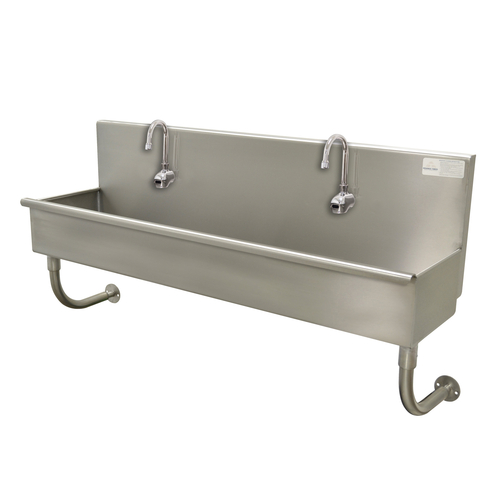 Advance Tabco 19-18-23EF 23" W x 19.5" D x 28.5" H 16 Gauge 304 Stainless Steel Wall Mounted Multiwash Hand Sink
