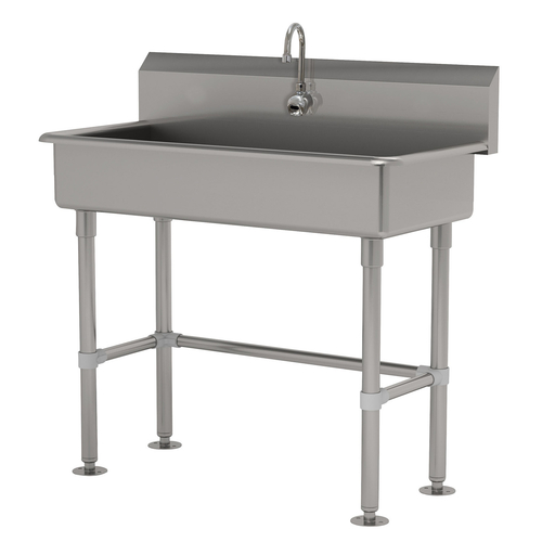 Advance Tabco FC-FM-1-EFADA 40" W x 19.75" D 16 Gauge Freestanding Service Sink