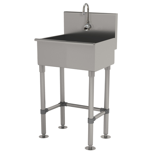 Advance Tabco 19-FM-23EF 23" W x 19.5" D 16 Gauge Freestanding Multiwash Hand Sink