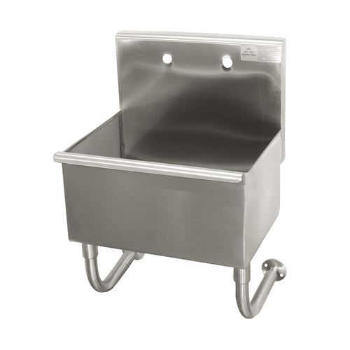 Advance Tabco 19-18-23 23" W x 19.5" D x 30.75" H 16 Gauge 304 Stainless Steel Wall Mounted Multiwash Hand Sink