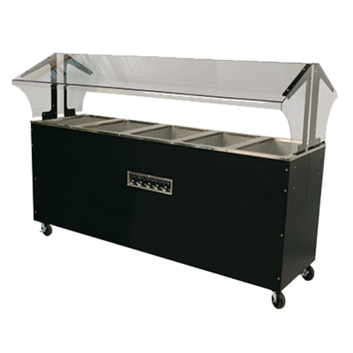 Advance Tabco B5-240-B-SB 77.75" W Vinyl Covered Steel Electric Portable Hot Food Buffet Table