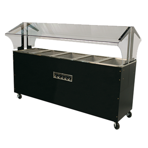 Advance Tabco B5-240-B-SB 77.75" W Vinyl Covered Steel Electric Portable Hot Food Buffet Table