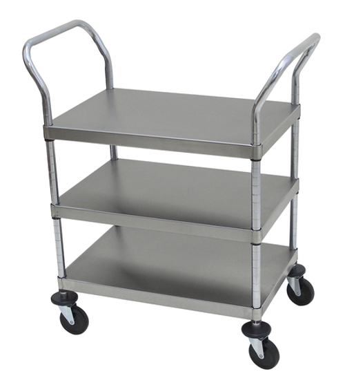 Advance Tabco UC-3-1827 31.75" W Stainless Steel 3 Shelves Open Utility Cart