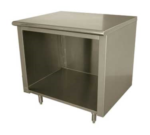 Advance Tabco EB-SS-248 96" W x 24" D 304 Stainless Steel 14 Gauge Open Front Work Table