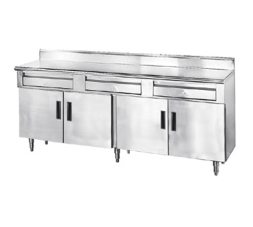 Advance Tabco HDRC-308 30" D x 96" W 14 Gauge 304 Stainless Steel Storage Cabinet