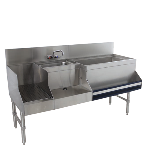 Advance Tabco PRU-24-48R 48" W x 30" D x 36" H Stainless Steel Prestige Uni-Serv Speed Bar