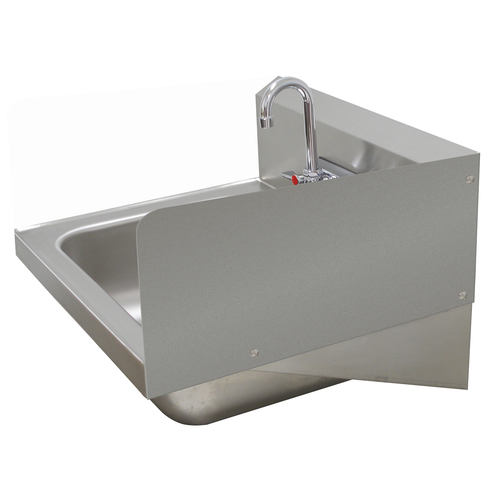 Advance Tabco 7-PS-27E 7.75" H Bolted Side Splash for Hand Sinks