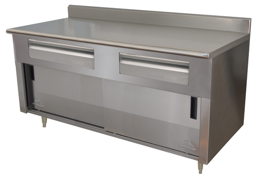 Advance Tabco SDRC-306 72" W x 30" D 304 Stainless Steel 14 Gauge Storage Cabinet