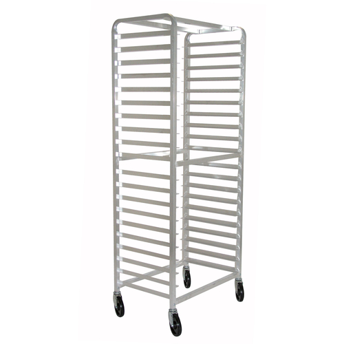 Advance Tabco PR10-6WS Aluminum Side Loading Mobile 10 Pan Rack with 6" Centers