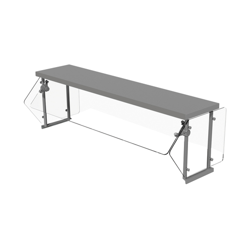 Advance Tabco NSG-15-3WELL 49" W Stainless Steel Stationary Sleek Shield Food Shield