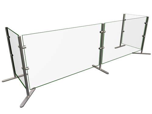 Hatco EP6-84 84" W x 18" D Portable 2 Bays Flav-R-Shield EP6 Food Shield