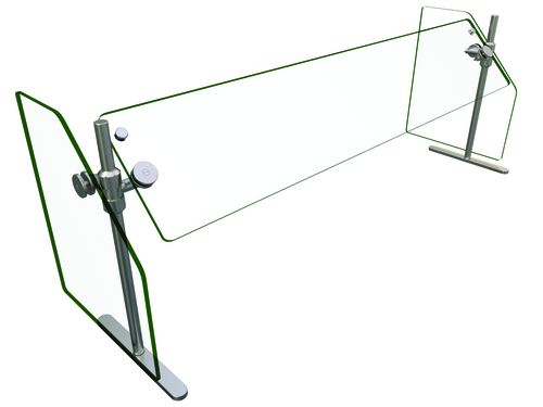 Hatco ORBIT720-60 60" W x 14" D Self-Service Flav-R-Shield ORBIT720 Portable Food Shield