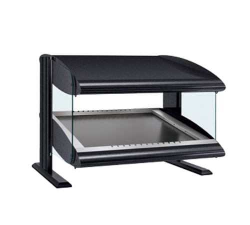 Hatco HZMS-30 34" W Aluminum 1 Shelf Countertop Spot On Slant Heated Zone Merchandising Warmer - 120 Volts