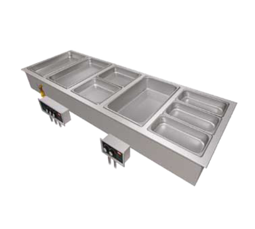 Hatco HWBI-6M (6) Full Size Pan Stainless Steel Insulated Drop-In Modular and Ganged Heated Well - 208 Volts