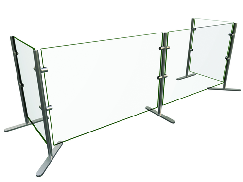 Hatco EP6-72 72" W x 18" D Portable 2 Bays Flav-R-Shield EP6 Food Shield