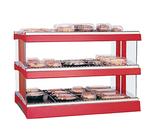 Hatco GR3SDH-39D 39.18" W 2 Flat Glass Shelves Glo-Ray Designer Horizontal Display Warmer - 120 Volts