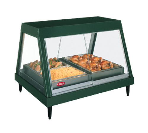 Hatco GRHDH-2P 32.5" W Stainless Steel 2 Shelf Countertop Glo-Ray Heated Display Case - 120 Volts