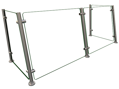 Hatco EP15-48 48" W x 22" H x 18" D Stainless Steel Single-Sided Full-Service Flav-R-Shield EP15 Food Shield