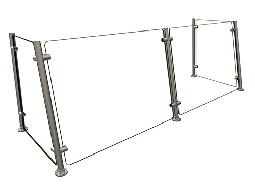 Hatco EP15-60 60" W x 22" H x 18" D Stainless Steel Single-Sided Full-Service Flav-R-Shield EP15 Food Shield