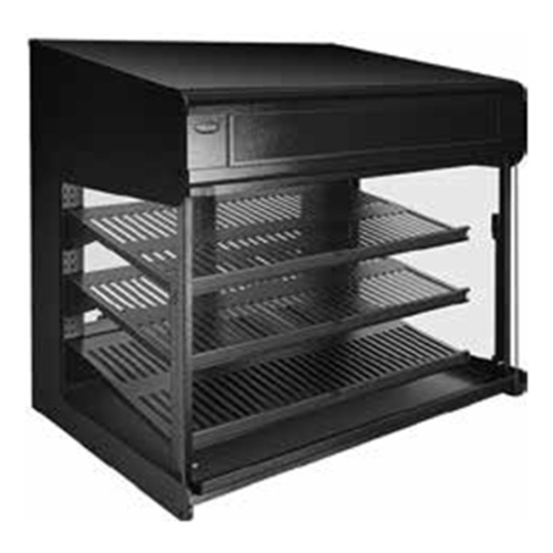 Hatco FS3HAC-3626 27.53" W Painted Steel 3 Shelves Flav-R-Savor Air Curtain Heated Display Cabinet - 120 Volts