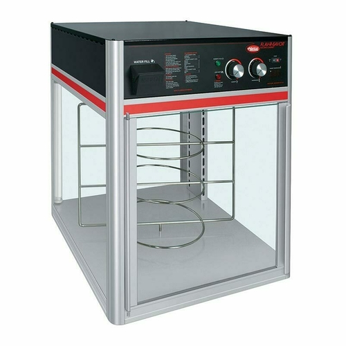 Hatco FSD-2 22.42" W 3 Shelves Rotating Rack Flav-R-Savor Holding and Display Cabinet - 120 Volts