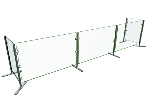 Hatco EP6-120 120" W x 18" D Portable 3 Bays Flav-R-Shield EP6 Food Shield