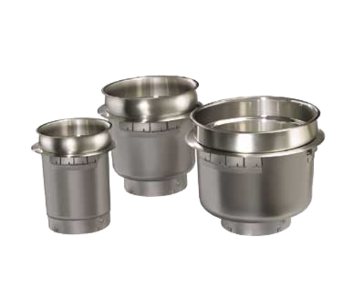 Hatco HWBHRT-7QTD (1) 7 Qt. Round Stainless Steel Non-Insulated Drop-In Heated Well - 120 Volts