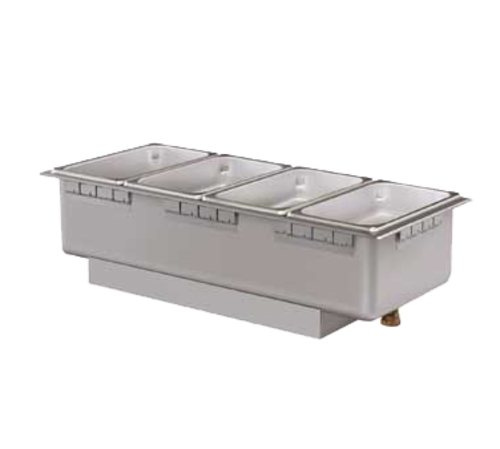 Hatco HWBL-43 (4) 1/3 Size Pan Rectangular Stainless Steel Drop-In Heated Well