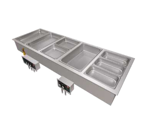 Hatco HWBI-4D (4) Full Size Pan Stainless Steel Insulated Drop-In Modular and Ganged Heated Well - 208 Volts