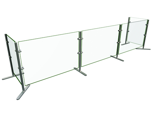 Hatco EP6-108 108" W x 18" D Portable 3 Bays Flav-R-Shield EP6 Food Shield
