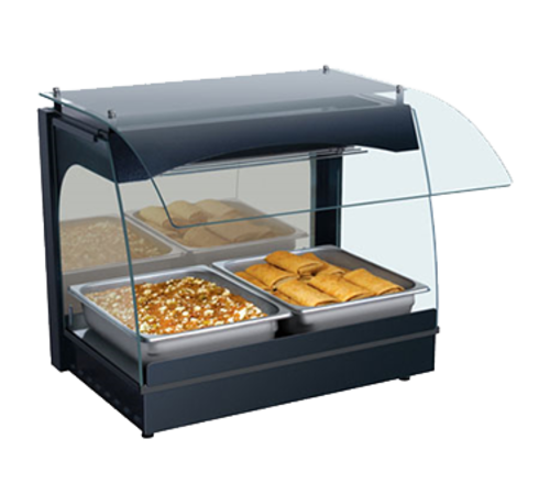 Hatco GRCMW-1 22.13" W Curved Glass Countertop Glo-Ray Curved Merchandising Warmer - 120 Volts