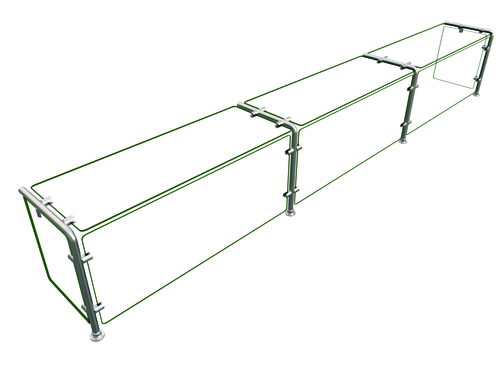 Hatco EP11-10812 108" W x 17.25" H x 12" D Stainless Steel Single-Sided Full-Service Flav-R-Shield EP11 Food Shield